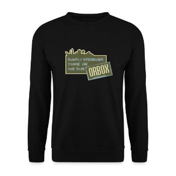 vintage - Sweat-shirt Unisexe - noir - Devant - Alina (178cm) & Michal (187cm)