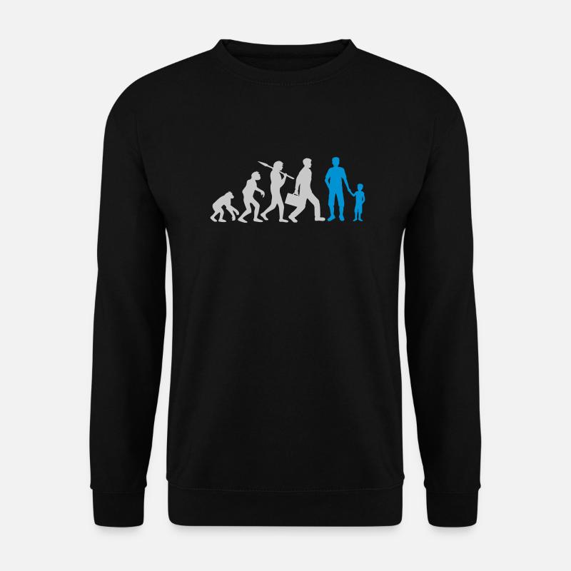 Young Papa Evolution Child - Unisex Sweatshirt - black