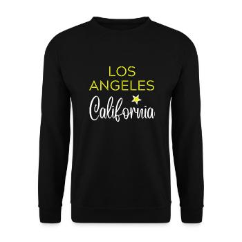 Los Angeles California - Sweat-shirt Unisexe - noir - Devant - Alina (178cm) & Michal (187cm)