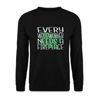 John charpentier tshirts aime mieux - Sweat-shirt Unisexe - noir - Devant - Alina (178cm) & Michal (187cm)