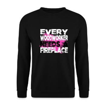 apprenti cadeau d’anniversaire arboriculteurs arbre heureux - Sweat-shirt Unisexe - noir - Devant - Alina (178cm) & Michal (187cm)