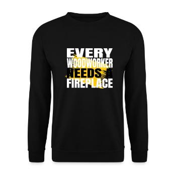 jokes carpenter hoodies and sweatshirts - Unisex Sweatshirt - black - Front - Alina (178cm) & Michal (187cm)