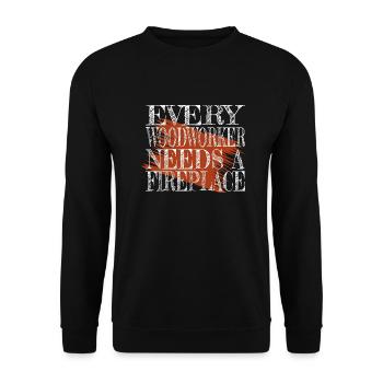 forestier actuel - Sweat-shirt Unisexe - noir - Devant - Alina (178cm) & Michal (187cm)