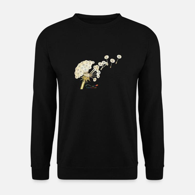 Pusteblume – Löwenzahn zur Fruchtzeit - Unisex Pullover - Schwarz