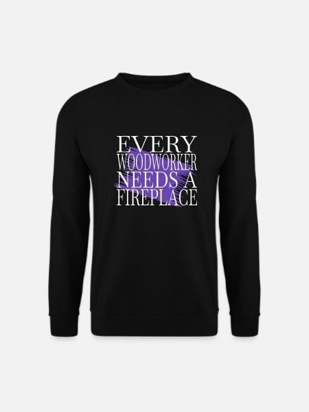 birthday present chainsaw grab - Unisex Sweatshirt - black