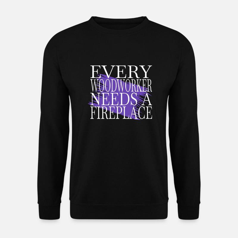 birthday present chainsaw grab - Unisex Pullover - Schwarz