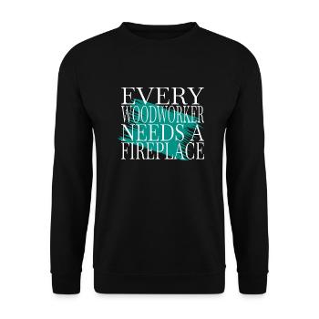 happy arboriculture hearbeat tools - Unisex Sweatshirt - black - Front - Alina (178cm) & Michal (187cm)