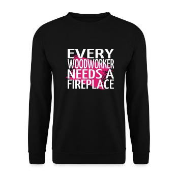 carpenter hoodies and sweatshirts apprentice - Unisex Pullover - Schwarz - Vorne - Alina (178cm) & Michal (187cm)