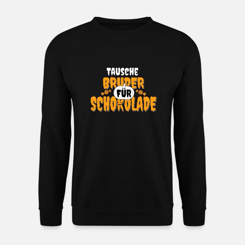 Halloween lustig Bruder Witz Kinder Geschwister - Unisex Pullover - Schwarz