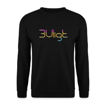 sms chat language fortifications english three 3 three - Unisex Sweatshirt - black - Front - Alina (178cm) & Michal (187cm)