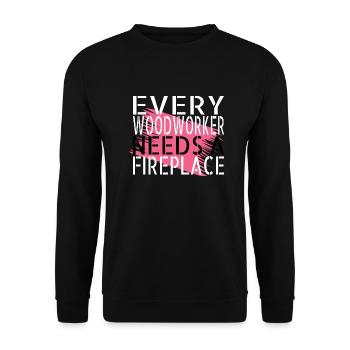 coupe-idée cadeau arboriculteur - Sweat-shirt Unisexe - noir - Devant - Alina (178cm) & Michal (187cm)