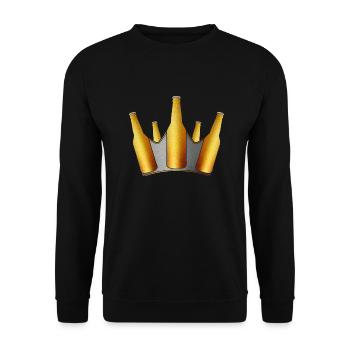Krone - Unisex Pullover - Schwarz - Vorne - Alina (178cm) & Michal (187cm)