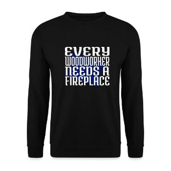 fiers t-shirts de crâne de charpentier - Sweat-shirt Unisexe - noir - Devant - Alina (178cm) & Michal (187cm)