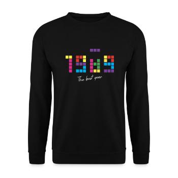 1989 Das beste Jahr - Jubiläum - Unisex Pullover - Schwarz - Vorne - Alina (178cm) & Michal (187cm)