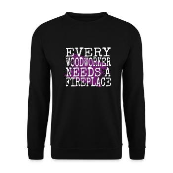 the carpenters carpenter saw birthday present - Unisex Pullover - Schwarz - Vorne - Alina (178cm) & Michal (187cm)