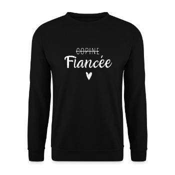 Fiancée - Sweat-shirt Unisexe - noir - Devant - Alina (178cm) & Michal (187cm)