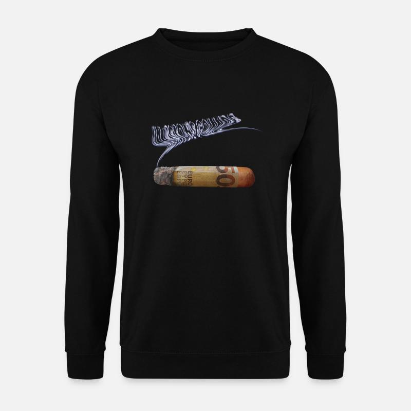 Illusions collide:Cigar Graphic - Unisex Sweatshirt - black