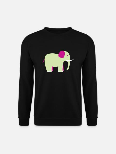 Éléphant - Sweat-shirt Unisexe - noir
