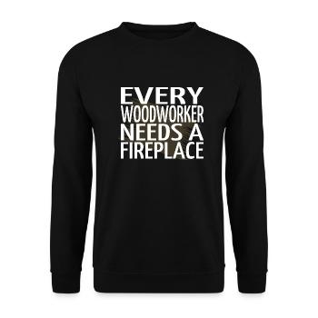 statement carpenter tshirts cool - Unisex Sweatshirt - black - Front - Alina (178cm) & Michal (187cm)