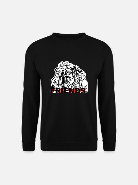 ZoffArt FRIENDS - Unisex Pullover - Schwarz