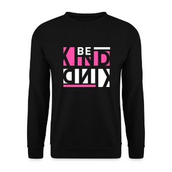 Be Kind - Unisex Sweatshirt - black - Front - Alina (178cm) & Michal (187cm)