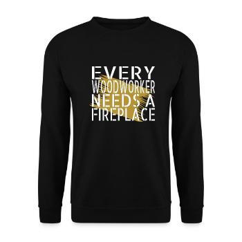 birthday gift birthday present idea felling - Unisex Pullover - Schwarz - Vorne - Alina (178cm) & Michal (187cm)