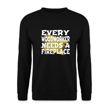 jackhammer chainsaw tools birthday present idea - Unisex Pullover - Schwarz - Vorne - Alina (178cm) & Michal (187cm)