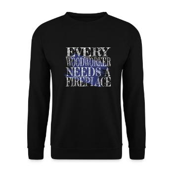 funny sayings woodcutter quote lumber - Unisex Pullover - Schwarz - Vorne - Alina (178cm) & Michal (187cm)