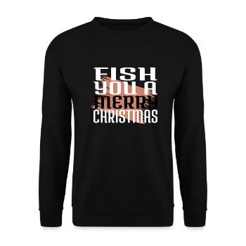 present idea baby rod dinosaurs beard - Unisex Sweatshirt - black - Front - Alina (178cm) & Michal (187cm)