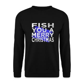 pêcheur dinosaures pêche achigan pêche drôle - Sweat-shirt Unisexe - noir - Devant - Alina (178cm) & Michal (187cm)