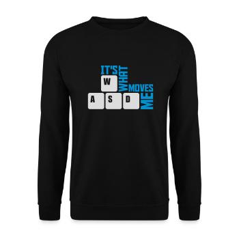 c’est ce qui m’émeut - Sweat-shirt Unisexe - noir - Devant - Alina (178cm) & Michal (187cm)
