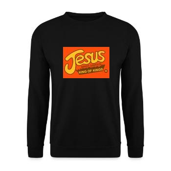 Jesus reeves - Unisex Sweatshirt - black - Front - Alina (178cm) & Michal (187cm)