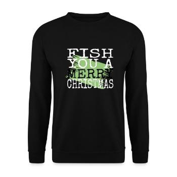 baby awesome axolotls fairy tail fishing rod dino - Unisex Sweatshirt - black - Front - Alina (178cm) & Michal (187cm)