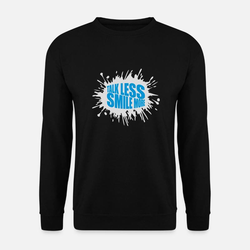 talk less smile more - Unisex Sweatshirt - black