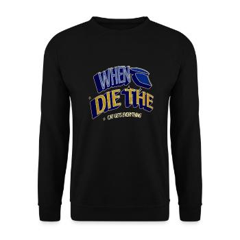 aw cute awesome persian funny quote present idea - Unisex Sweatshirt - black - Front - Alina (178cm) & Michal (187cm)