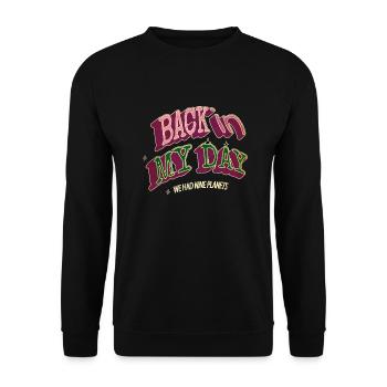 vaisseau spatial cool cadeau humour anniversaire cadeau idée - Sweat-shirt Unisexe - noir - Devant - Alina (178cm) & Michal (187cm)