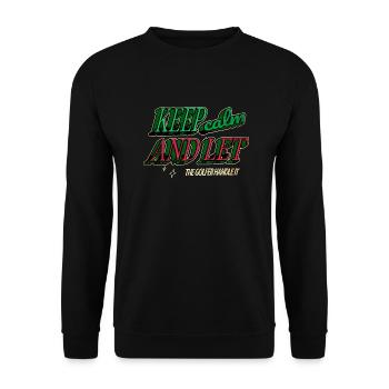 ChristianGolf FunnyGolfGift Sport Sports - Unisex Sweatshirt - black - Front - Alina (178cm) & Michal (187cm)
