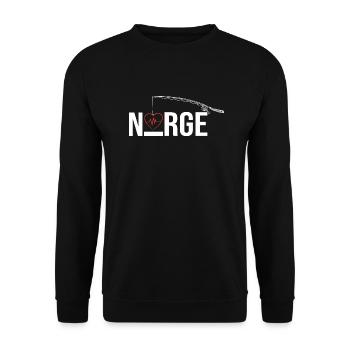 Norge Love small - Unisex Pullover - Schwarz - Vorne - Alina (178cm) & Michal (187cm)