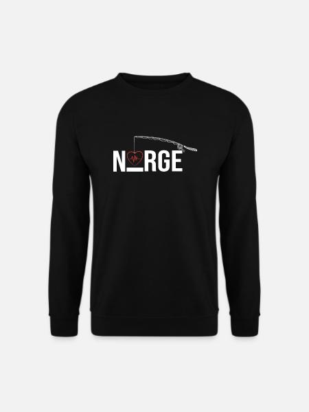 Norge Love small - Unisex Pullover - Schwarz