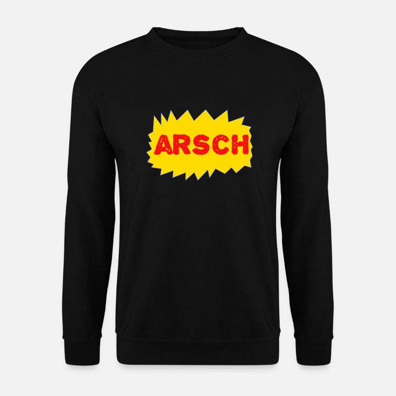 arsch - Unisex Pullover - Schwarz