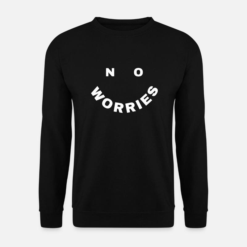 no worries - Unisex Pullover - Schwarz