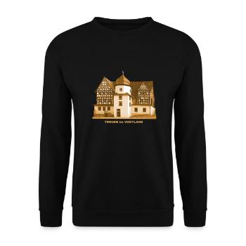 Treuen Schloss Vogtland Saxe - Sweat-shirt Unisexe - noir - Devant - Alina (178cm) & Michal (187cm)
