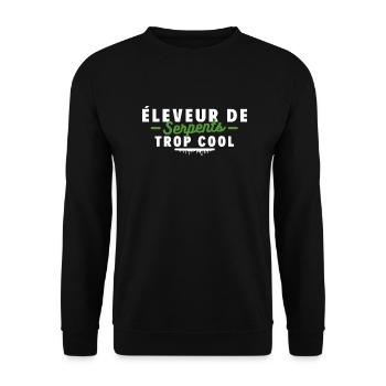 Éleveur de serpents trop cool - Sweat-shirt Unisexe - noir - Devant - Alina (178cm) & Michal (187cm)