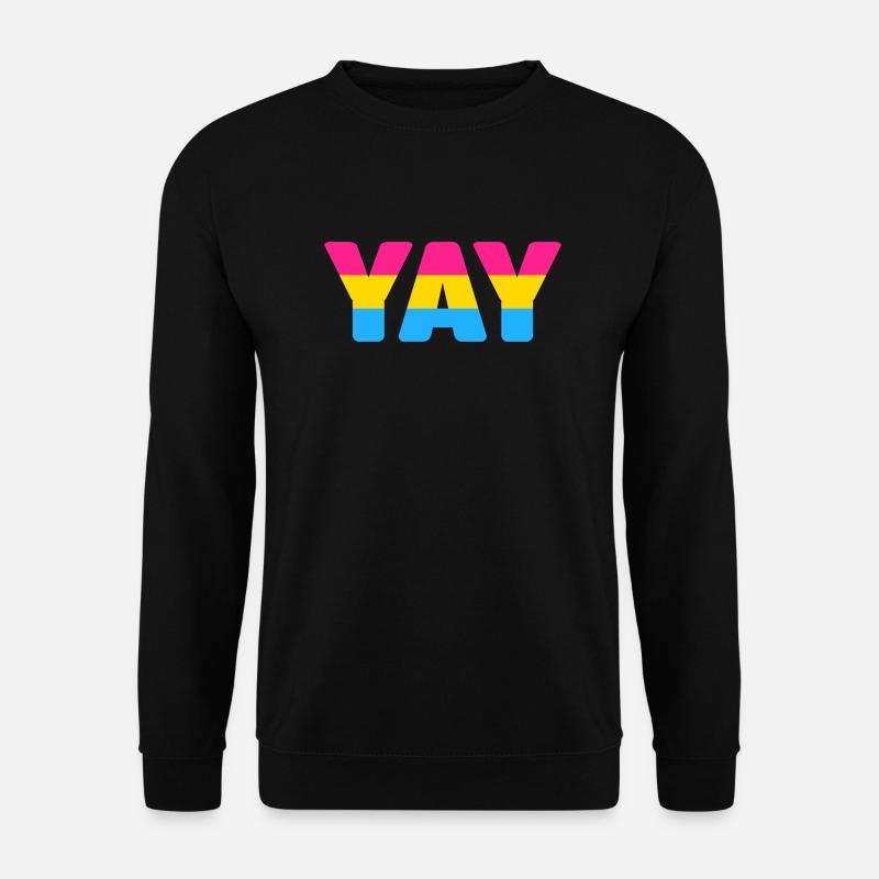 Pansexuell YAY - Unisex Pullover - Schwarz
