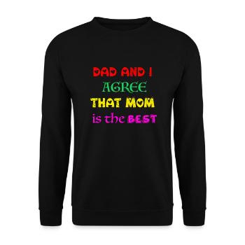 Maman est la meilleure - Sweat-shirt Unisexe - noir - Devant - Alina (178cm) & Michal (187cm)