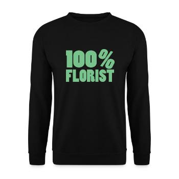 Flower Flower Plant - Sweat-shirt Unisexe - noir - Devant - Alina (178cm) & Michal (187cm)