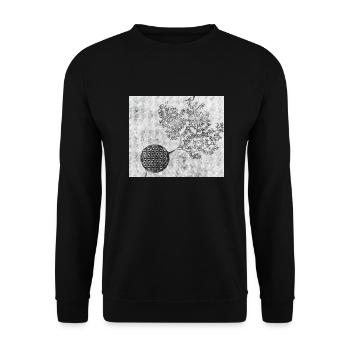 Persian Tree of Life No. 5 - Unisex Sweatshirt - black - Front - Alina (178cm) & Michal (187cm)