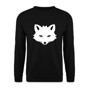 Renard arctique de dessin animé - Sweat-shirt Unisexe - noir - Devant - Alina (178cm) & Michal (187cm)