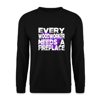 Carpenter Tshirts Present Funny Carpenter Quotes - Unisex Sweatshirt - black - Front - Alina (178cm) & Michal (187cm)