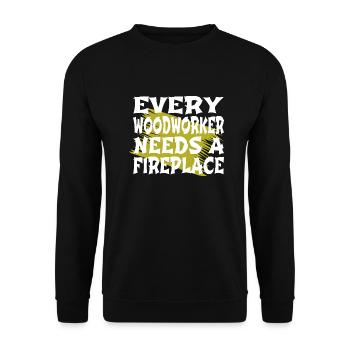 bingo hall tshirts the carpenters americas joke - Unisex Pullover - Schwarz - Vorne - Alina (178cm) & Michal (187cm)